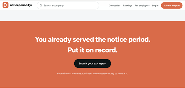 NoticePeriod.fyi Launches to Bring Transparency to Employee Exit Experiences in India